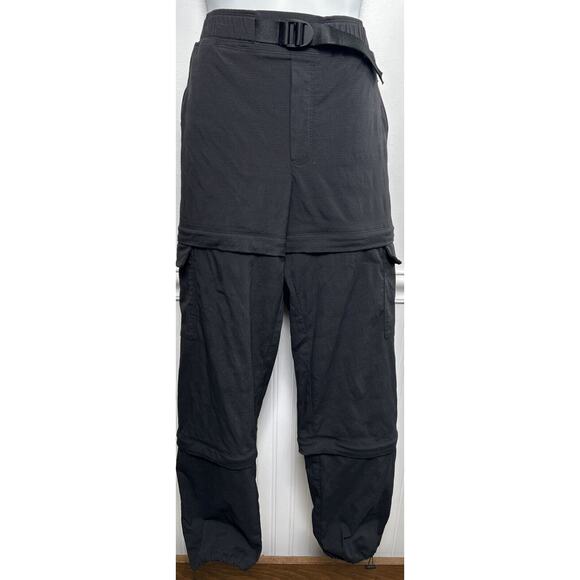 Athleta Convertible Athletic Belted Cargo Pants Zip Off Shorts Capri Women 12 - Picture 1 of 8
